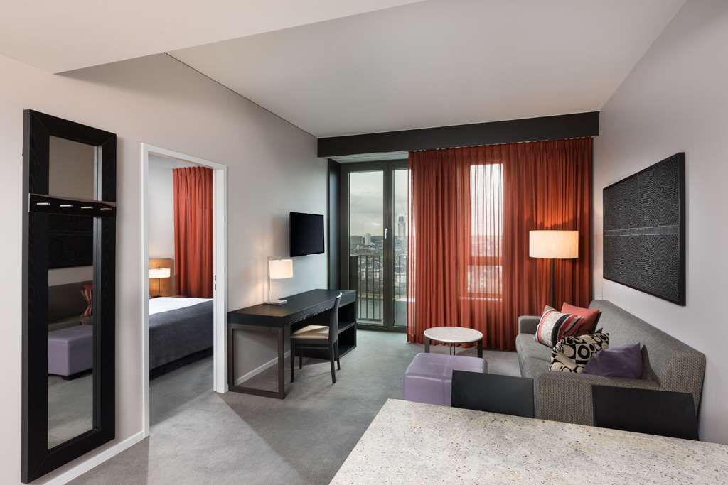adina apartment hotel frankfurt neue oper one bedroom apartment lounge room