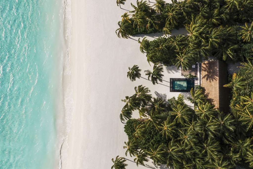 Aerial shots of Beach Villa with Pool
