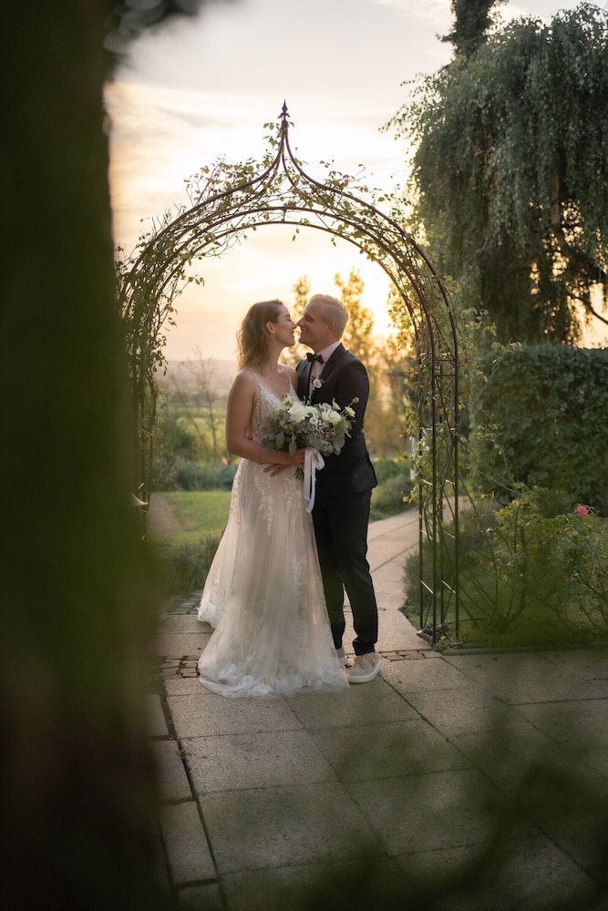 Outdoor wedding area