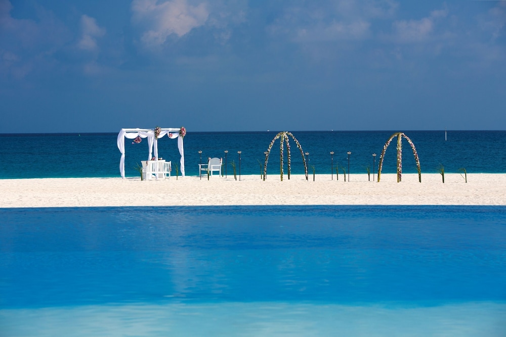 Outdoor wedding area