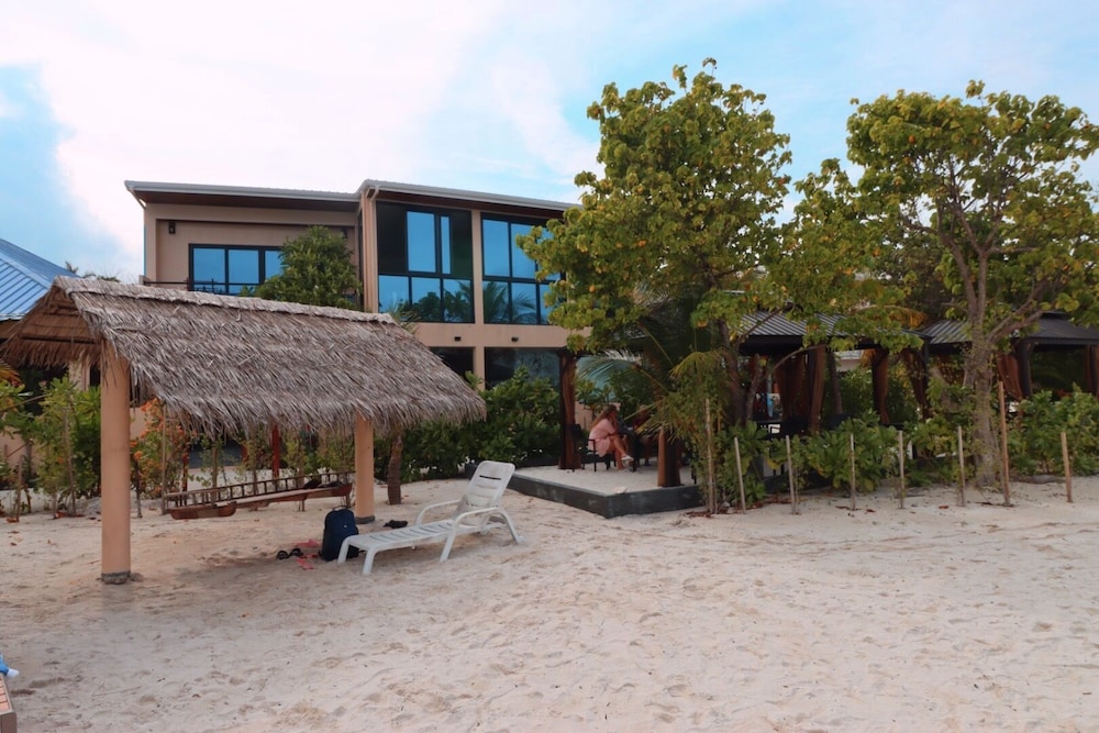 Outdoor banquet area