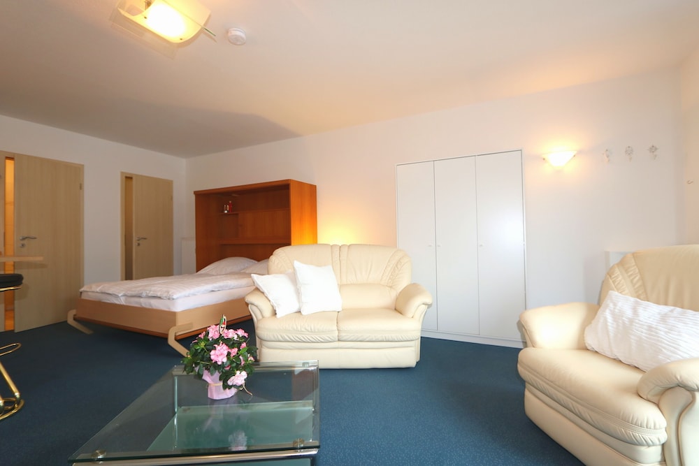 Studio Apartment With Terrace own Parking Space and a Small Lake 500 m Away