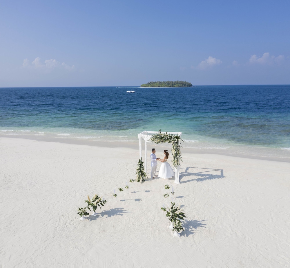 Outdoor wedding area