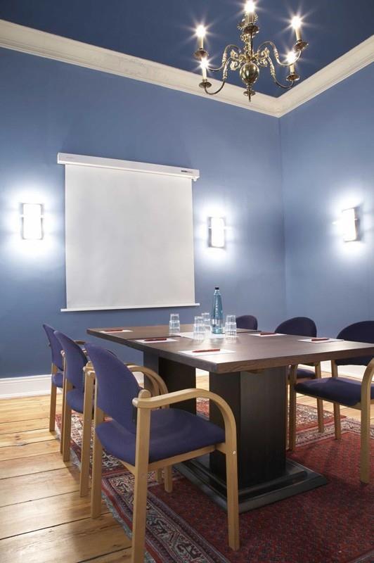 Blue salon