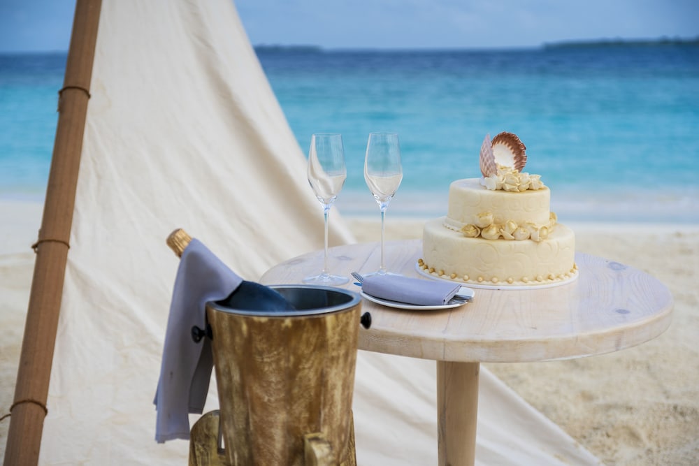 Outdoor wedding area